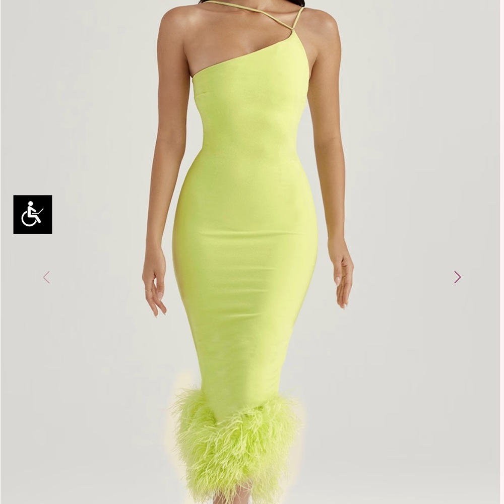 House of CB Lime Green Aleesia Dress